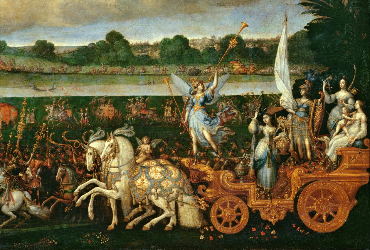 Terra, dettaglio del lato destro, c.1640-41 da Claude Deruet