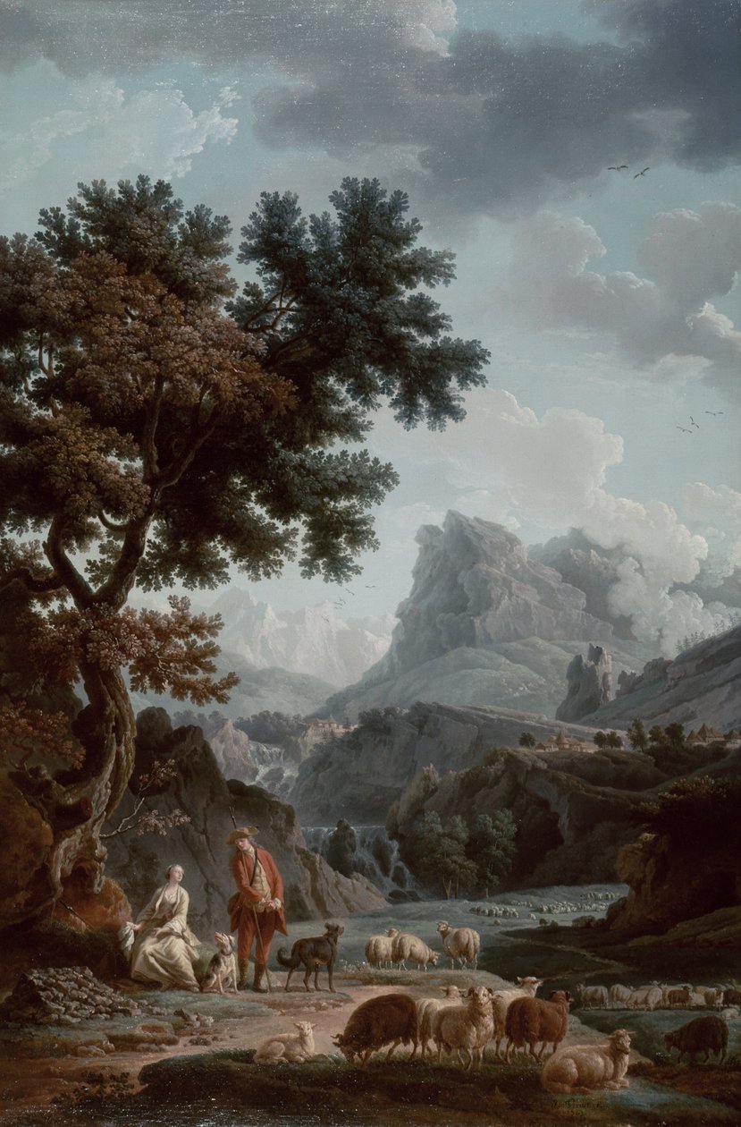 La Pastorella Alpina da Claude Joseph Vernet
