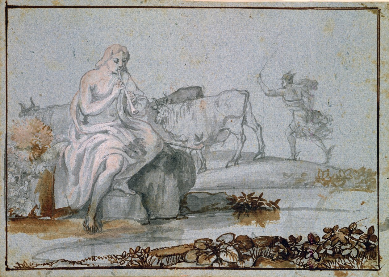 Apollo e Mercurio da Claude Lorrain