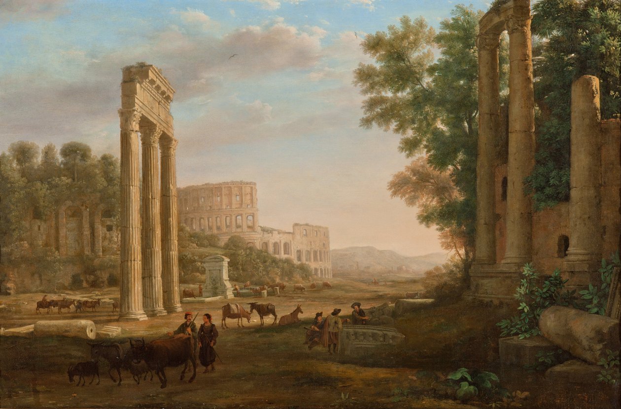 Capriccio con rovine del Foro Romano da Claude Lorrain