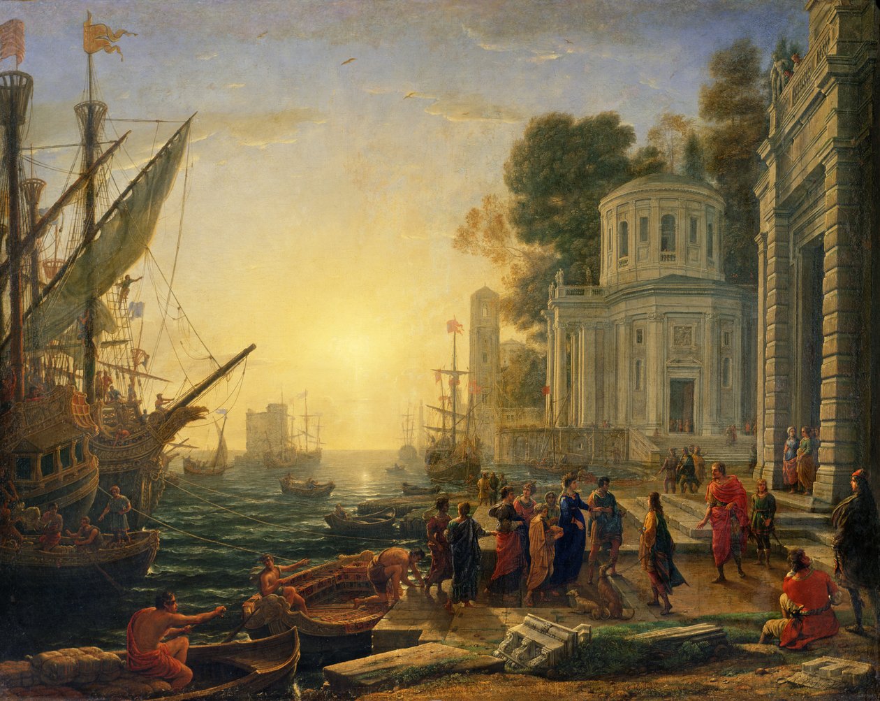 Cleopatra sbarca a Tarso da Claude Lorrain