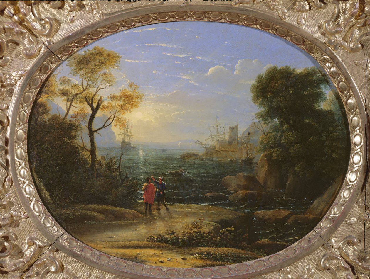 Paesaggio costiero al tramonto da Claude Lorrain