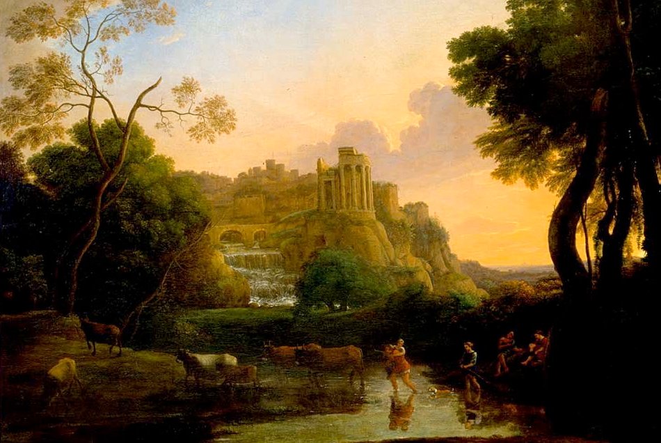 Veduta ideale di Tivoli da Claude Lorrain