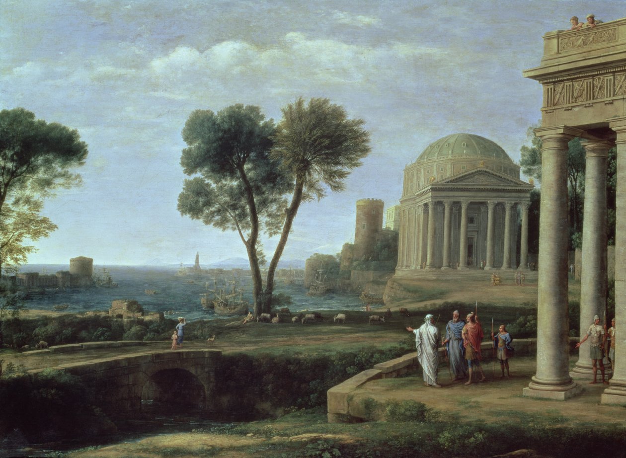 Paesaggio con Enea a Delo, 1672 da Claude Lorrain