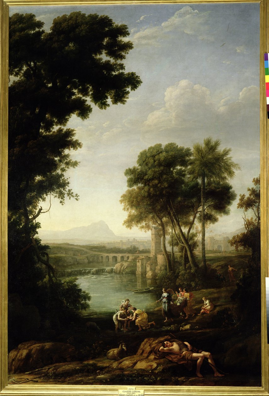 Paesaggio con il ritrovamento di Mosè da Claude Lorrain