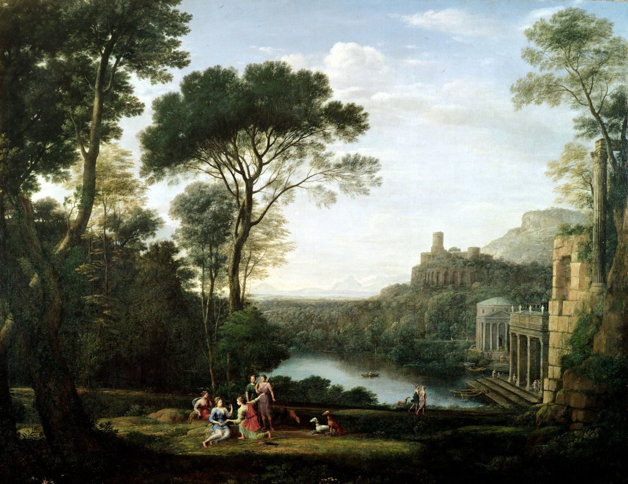 Paesaggio con la ninfa Egeria da Claude Lorrain