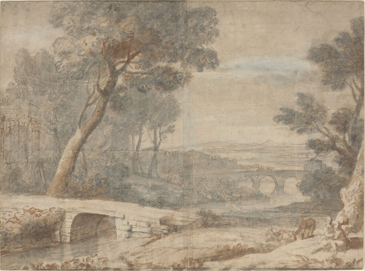 Il Riposo durante la Fuga in Egitto (fine XVII secolo) da Claude Lorrain