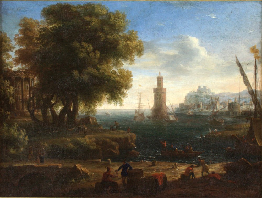 Paesaggio di un porto da Claude Lorrain