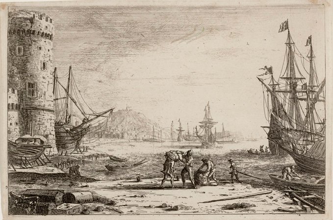 Porto di Mare con Grande Torre da Claude Lorrain