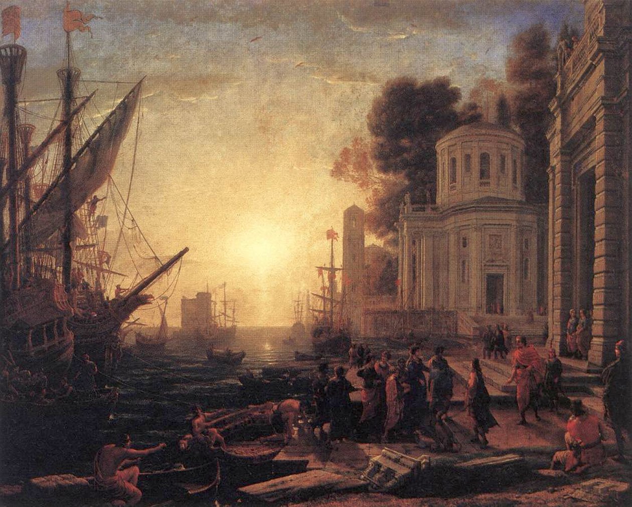 Lo sbarco di Cleopatra a Tarso da Claude Lorrain