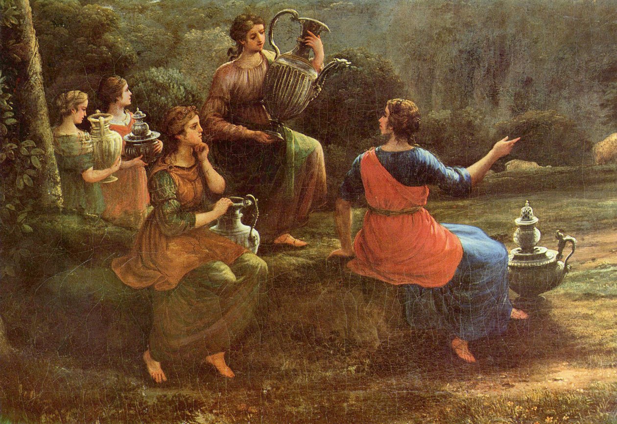 Veduta di Delfi con una processione sacrificale da Claude Lorrain