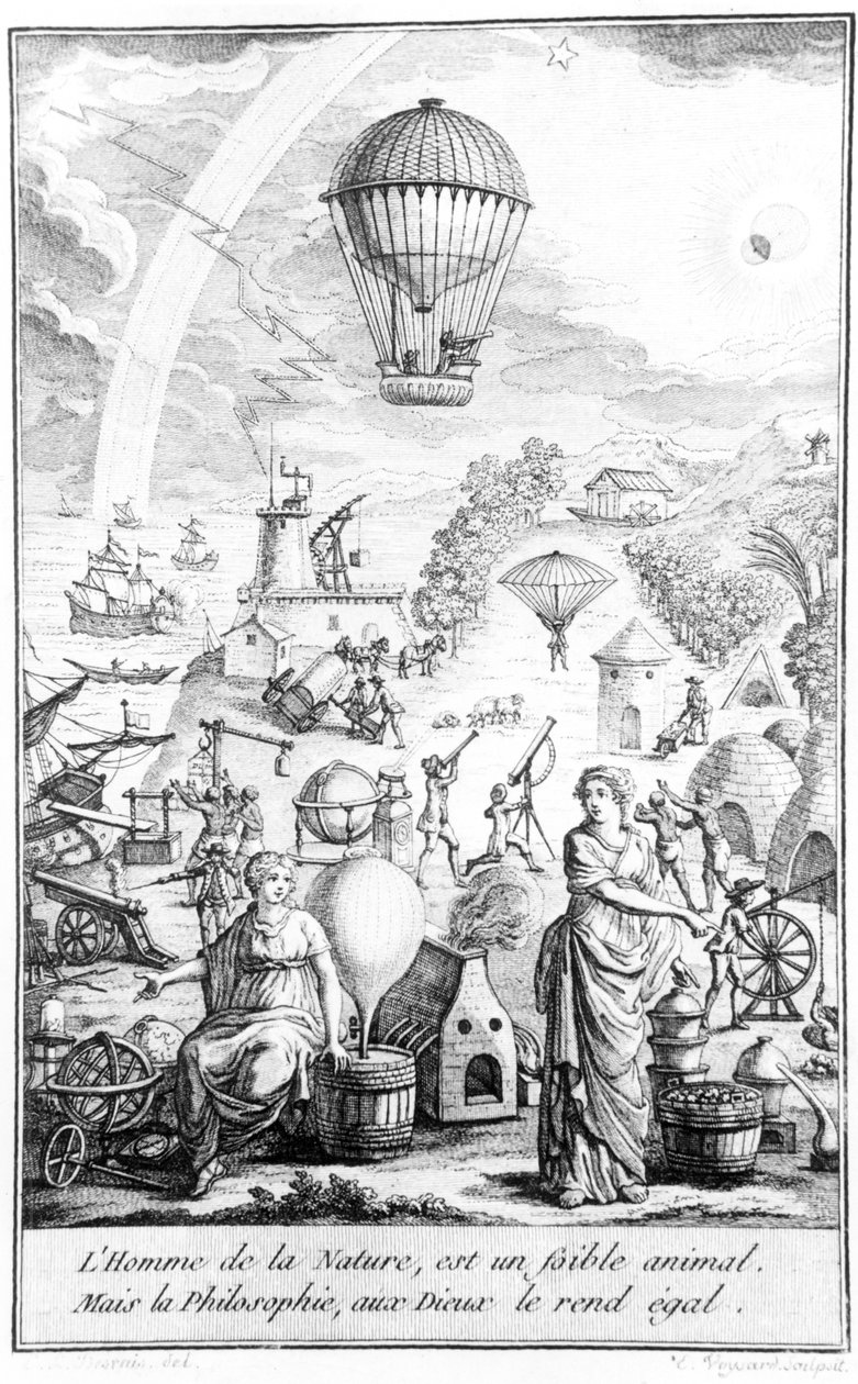 Allegoria del periodo della Rivoluzione Francese che illustra i benefici per l