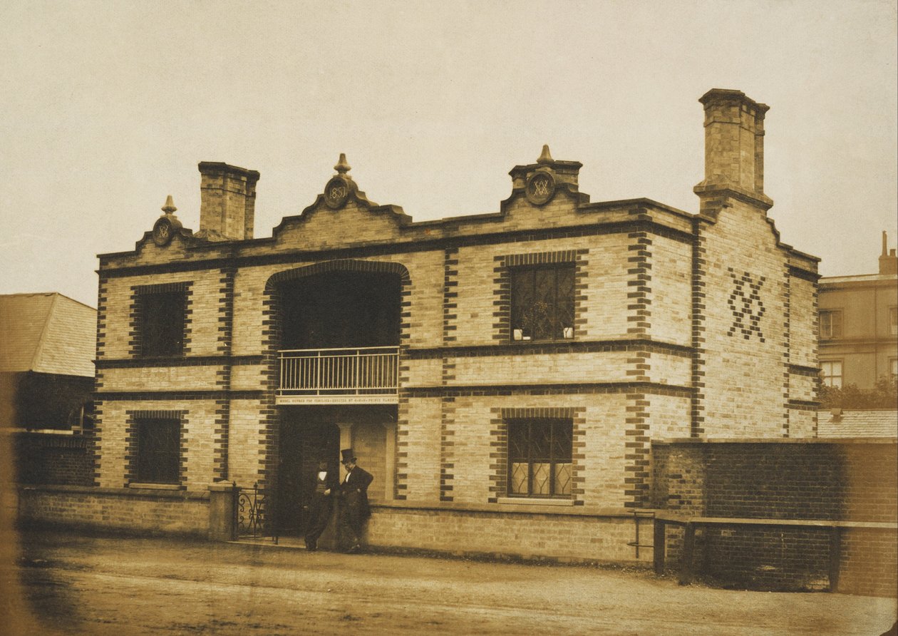La Grande Esposizione, 1851 - Casa modello per famiglie progettata da SAR il Principe Alberto da Claude Marie Ferrier