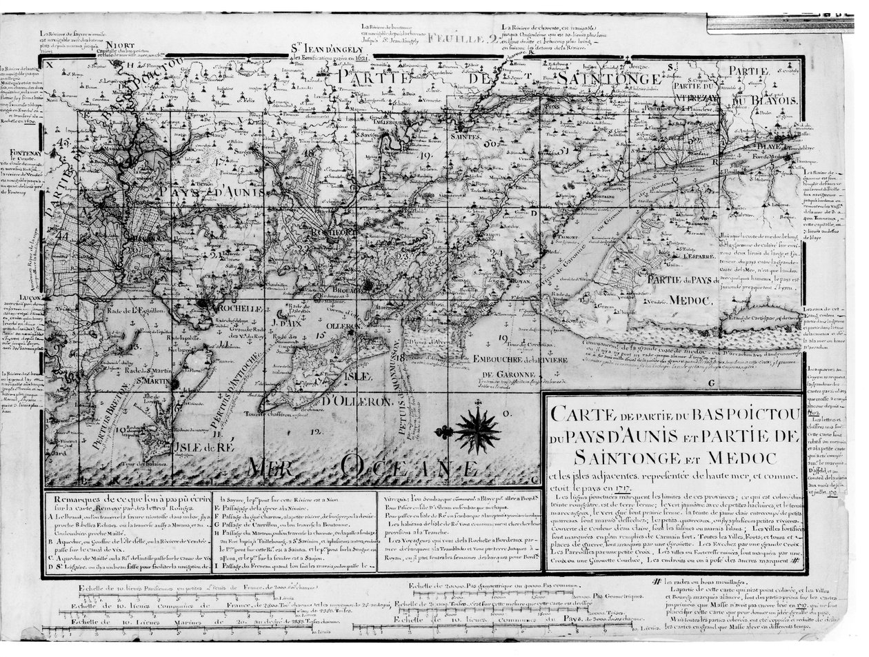 Atlante 131 F fol.2 Mappa di Bas Poitou, Pays d