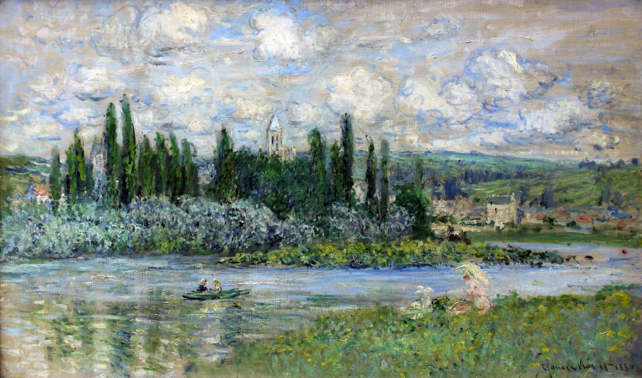 Veduta di Vetheuil-sur-Seine da Claude Monet