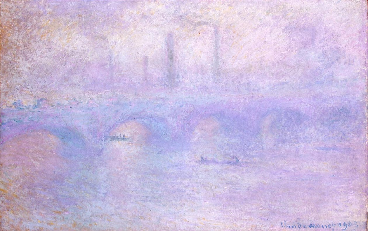 Ponte di Waterloo. Effetto della nebbia da Claude Monet