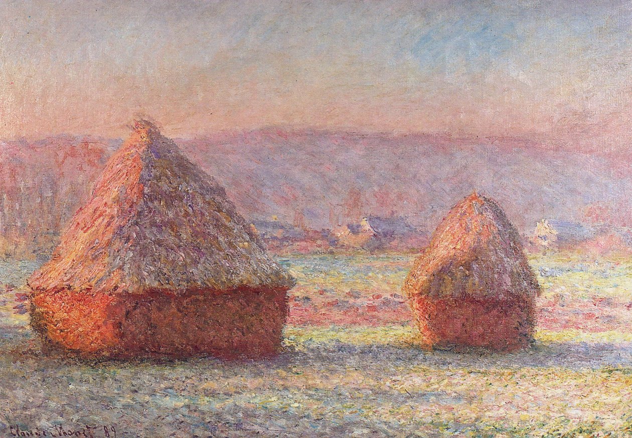 Gelo bianco. Alba da Claude Monet