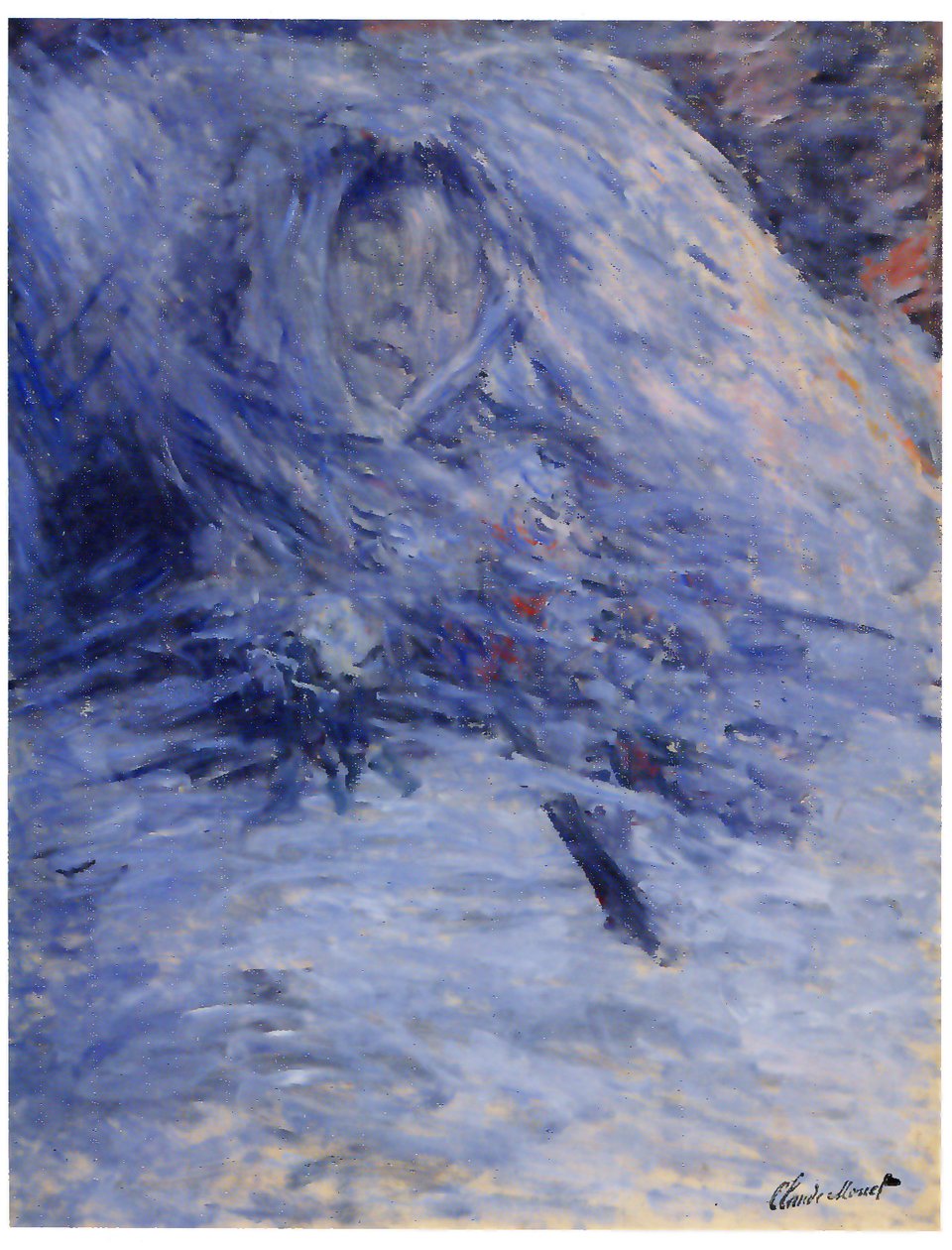 Camille Monet sul letto di morte da Claude Monet