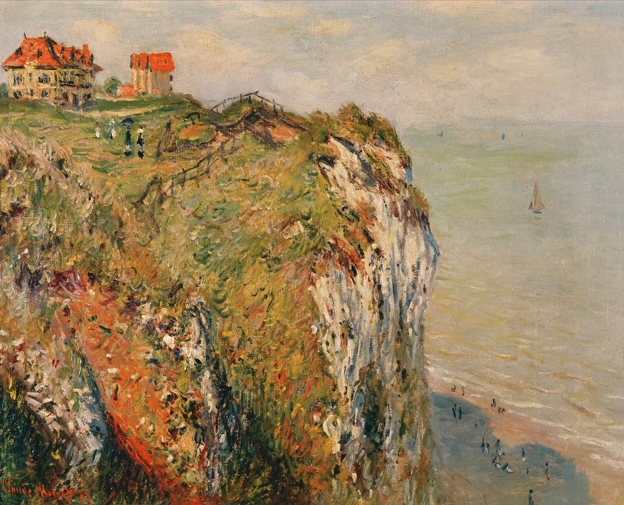 Scogliera a Dieppe, 1882 da Claude Monet