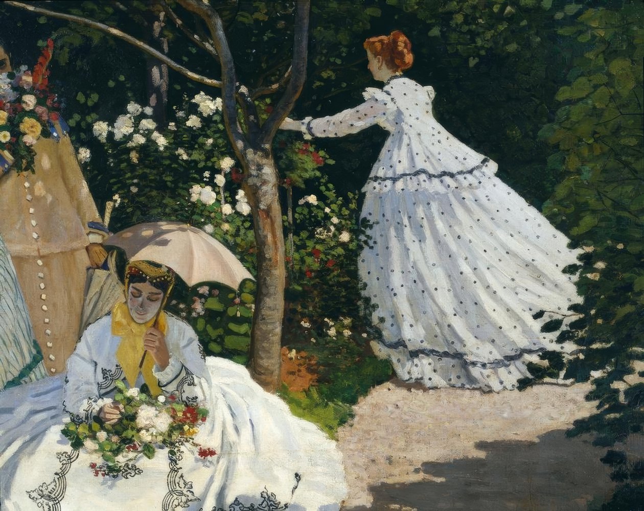 Donne in giardino da Claude Monet