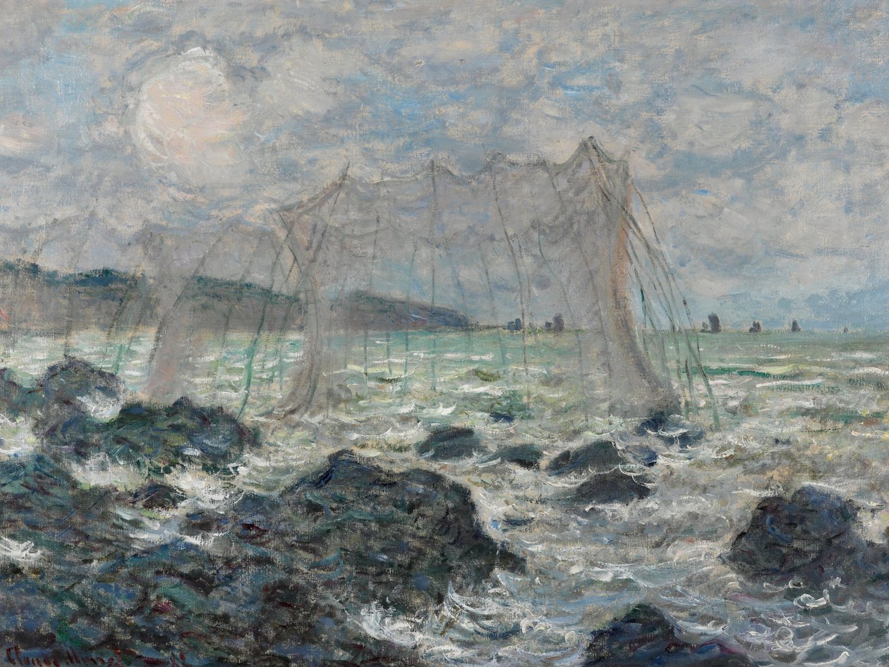 Reti da Pesca a Pourville da Claude Monet