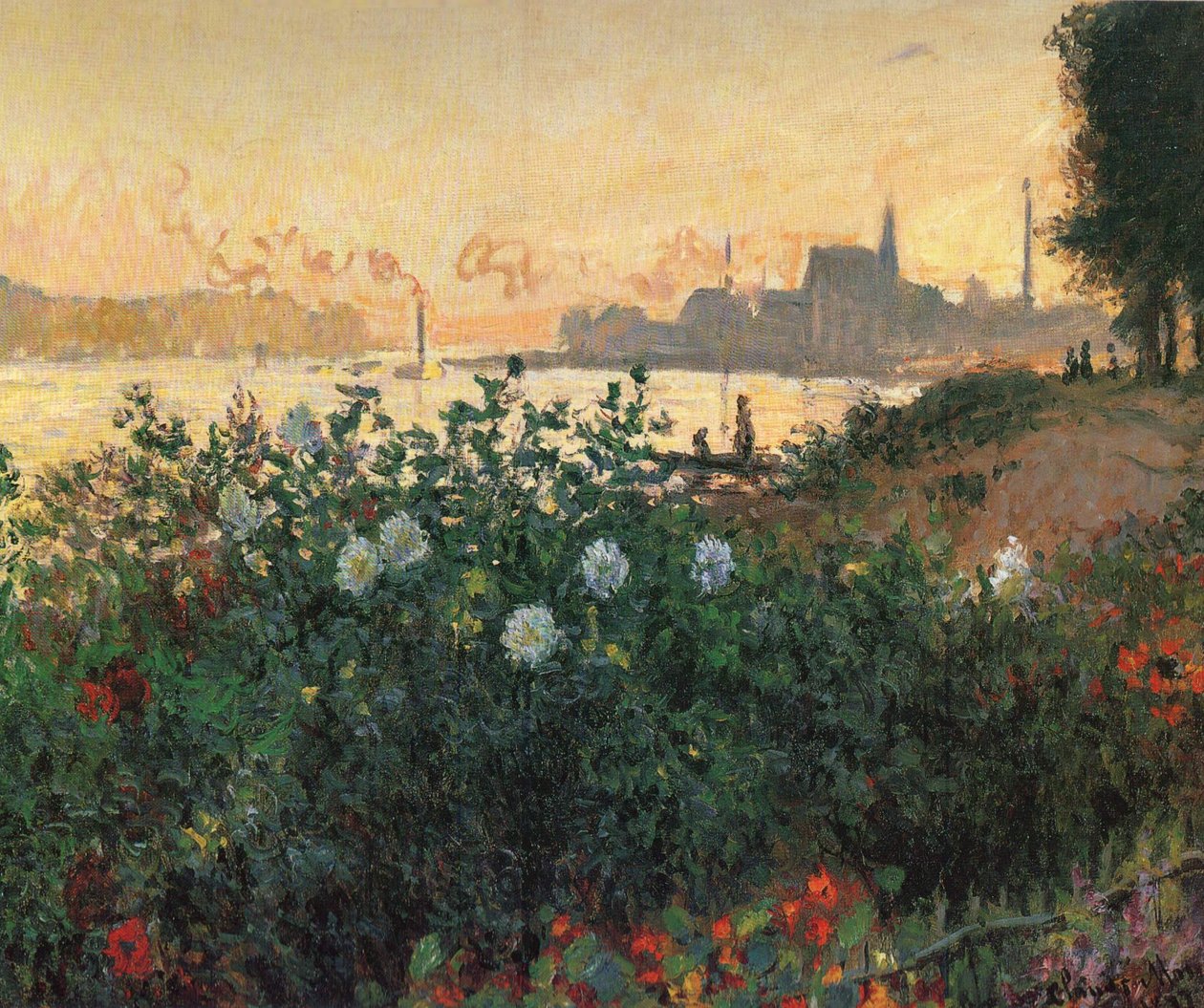 Riva fiorita, Argenteuil da Claude Monet