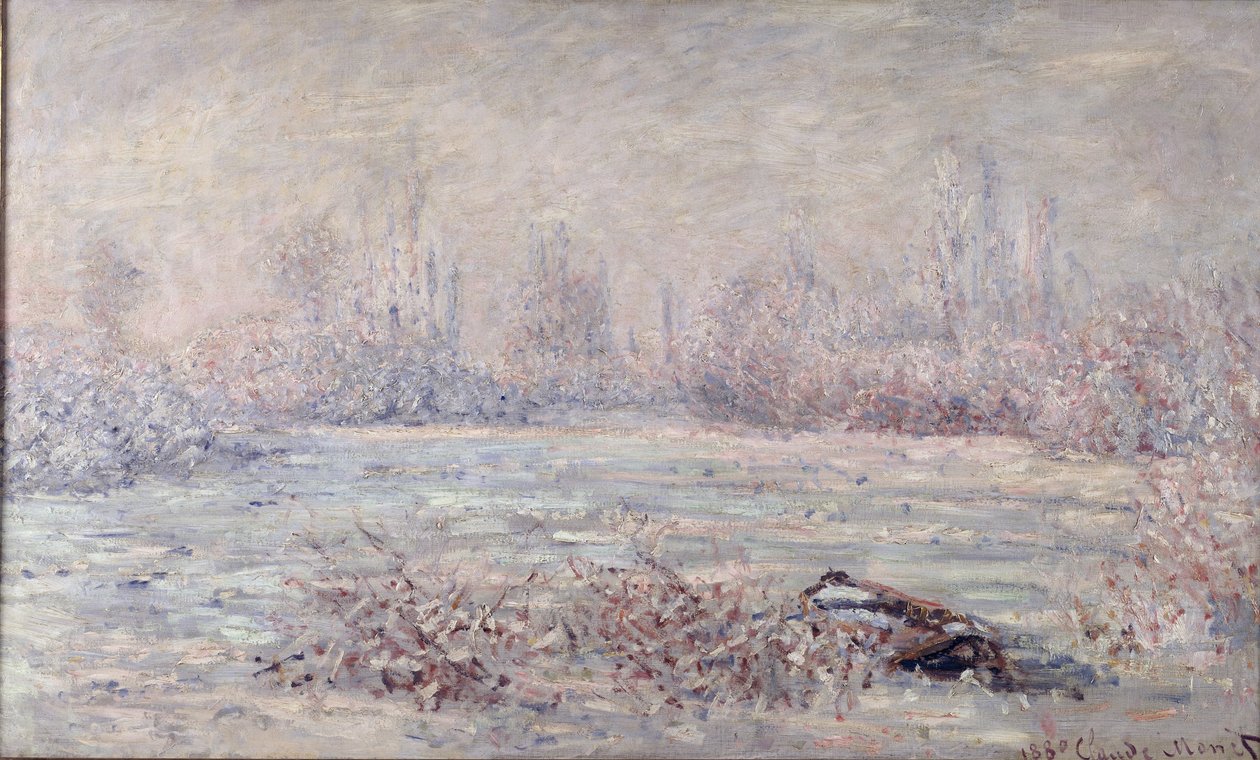 Gelo vicino a Vetheuil, 1880 da Claude Monet