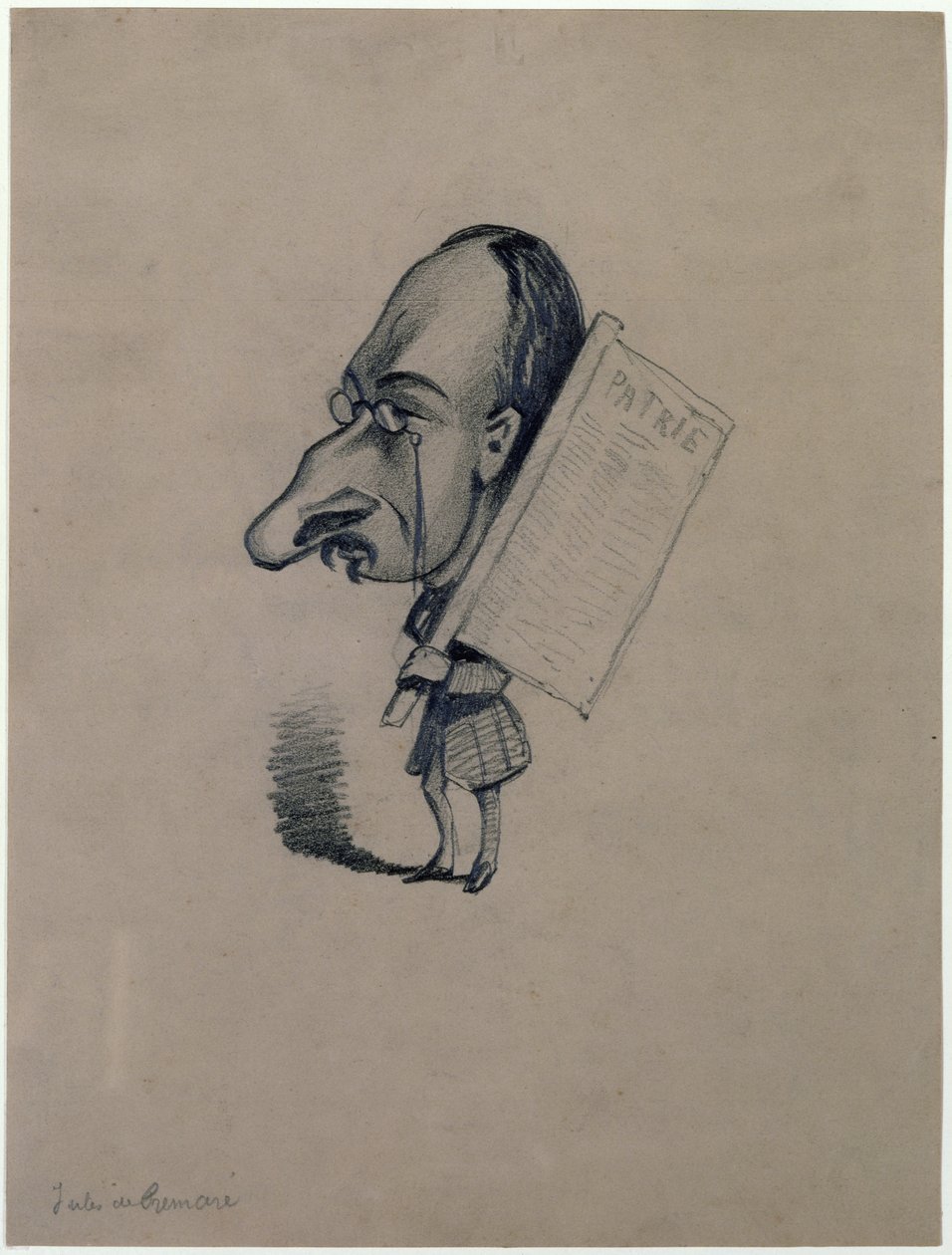 Jules de Premaray (1819-68) da una fotografia di Nadar, c.1858 da Claude Monet
