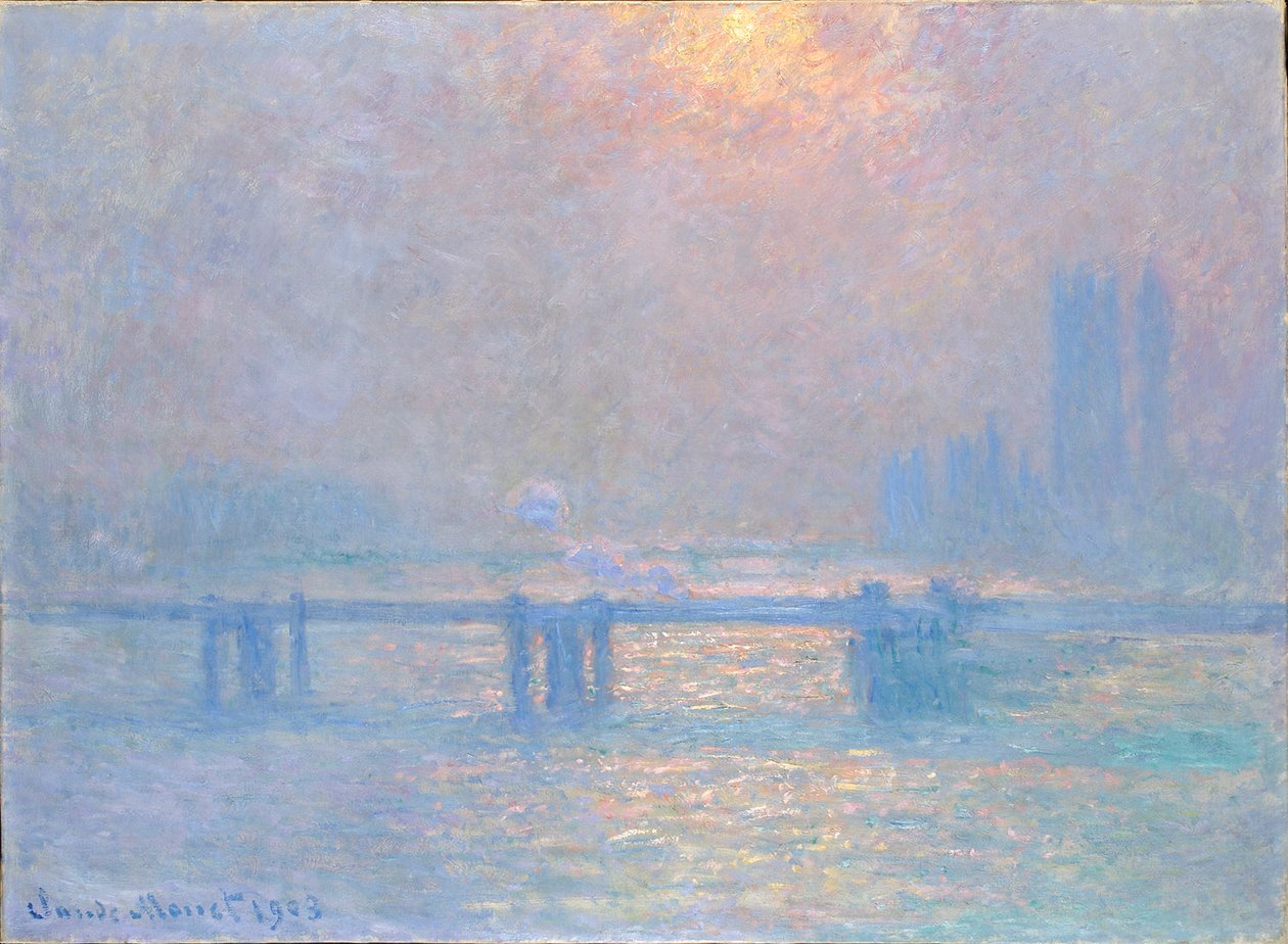 La Tamise a Charing-Cross da Claude Monet