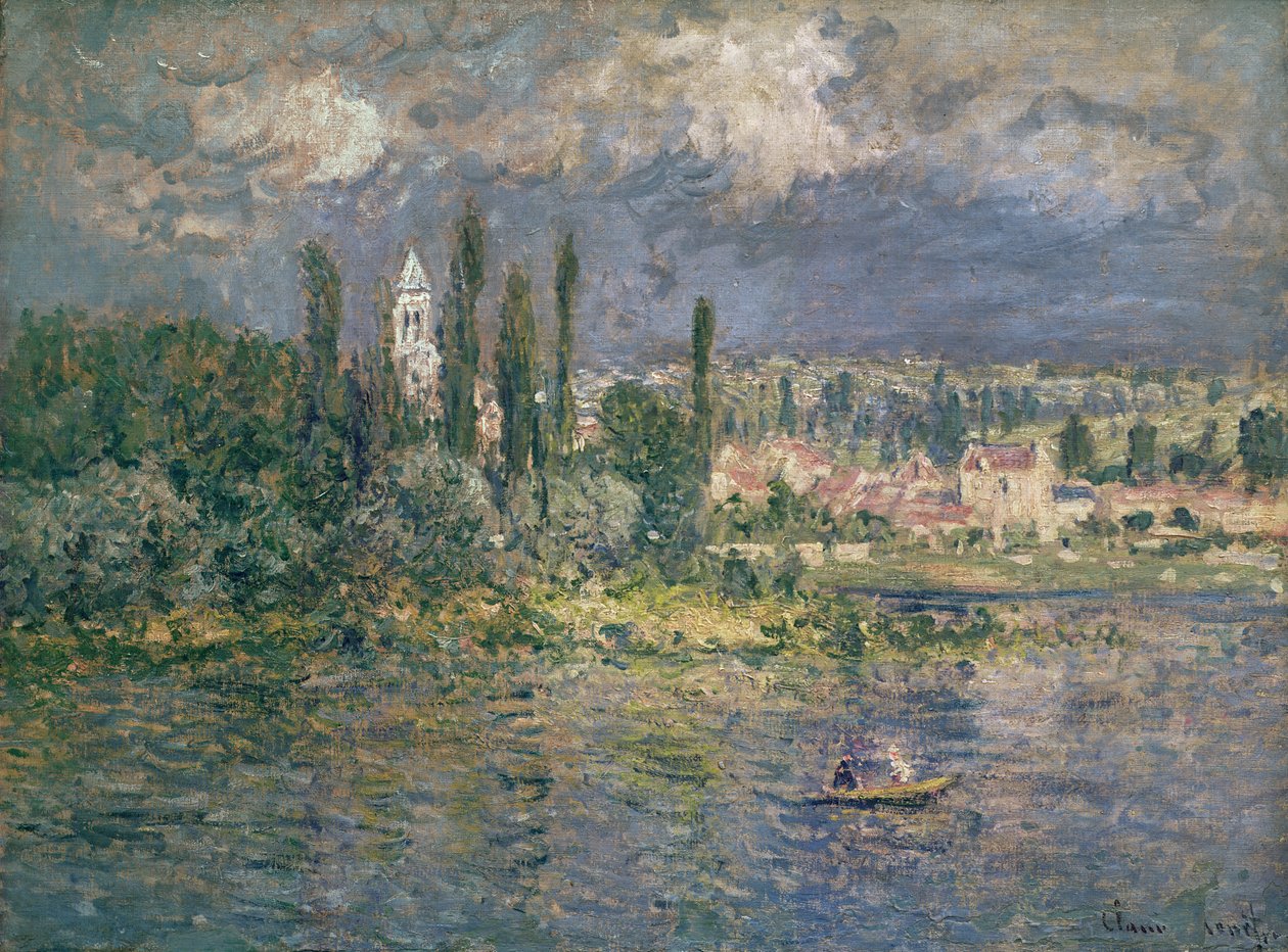 Paesaggio con temporale, Vetheuil, 1880 da Claude Monet
