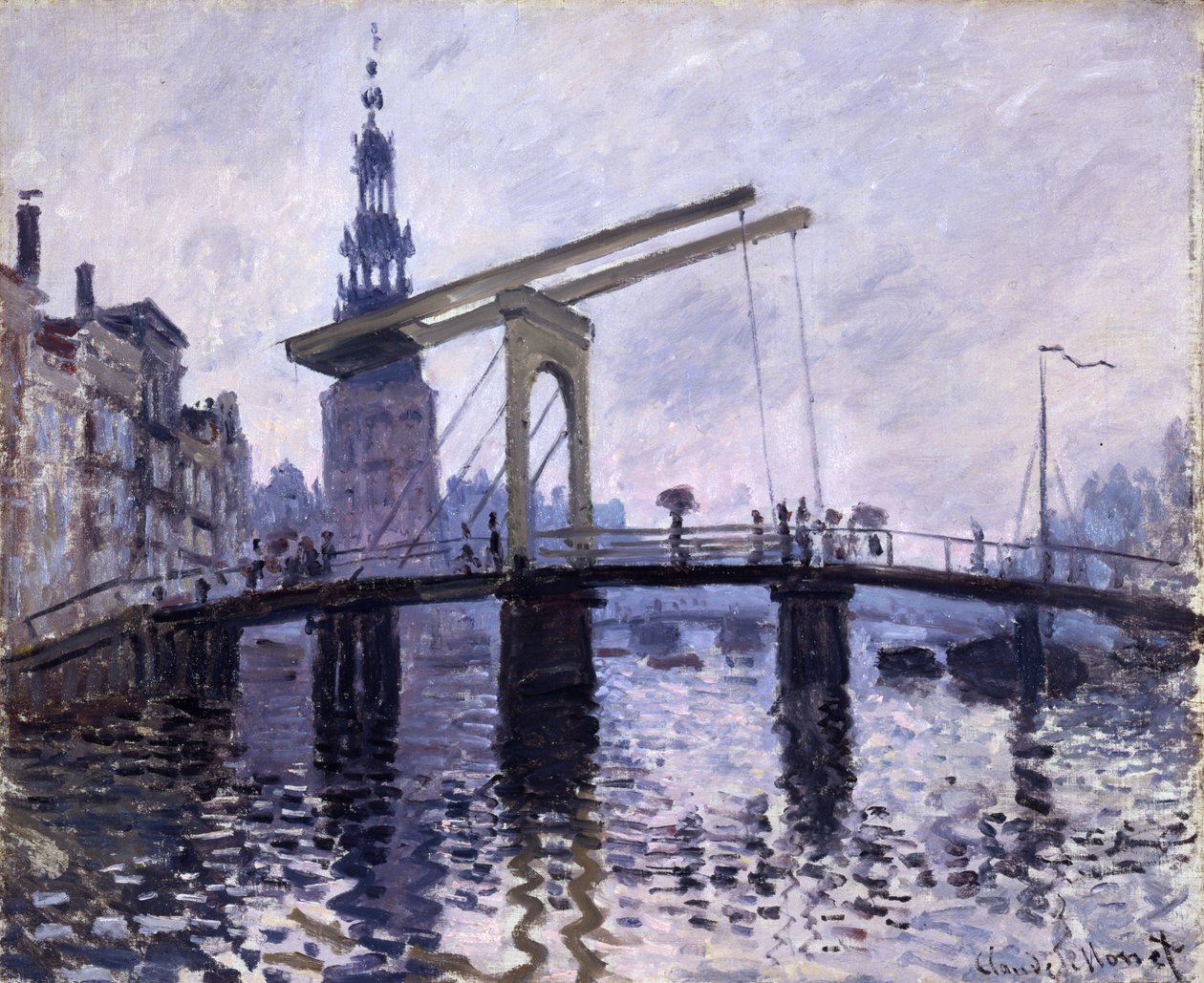 Le Pont, Amsterdam, 1870-71 da Claude Monet