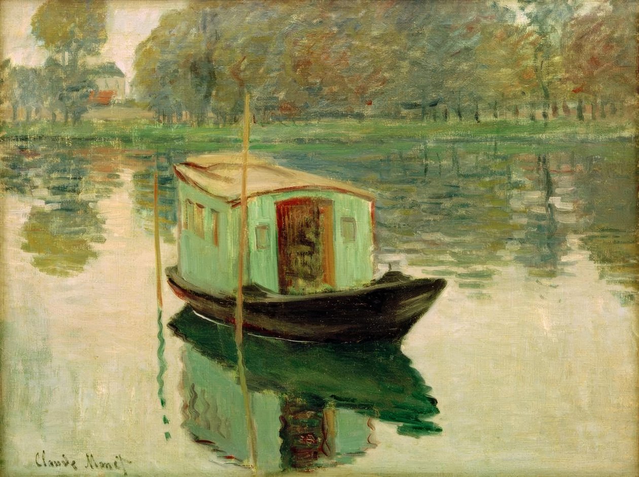 Il battello-atelier da Claude Monet