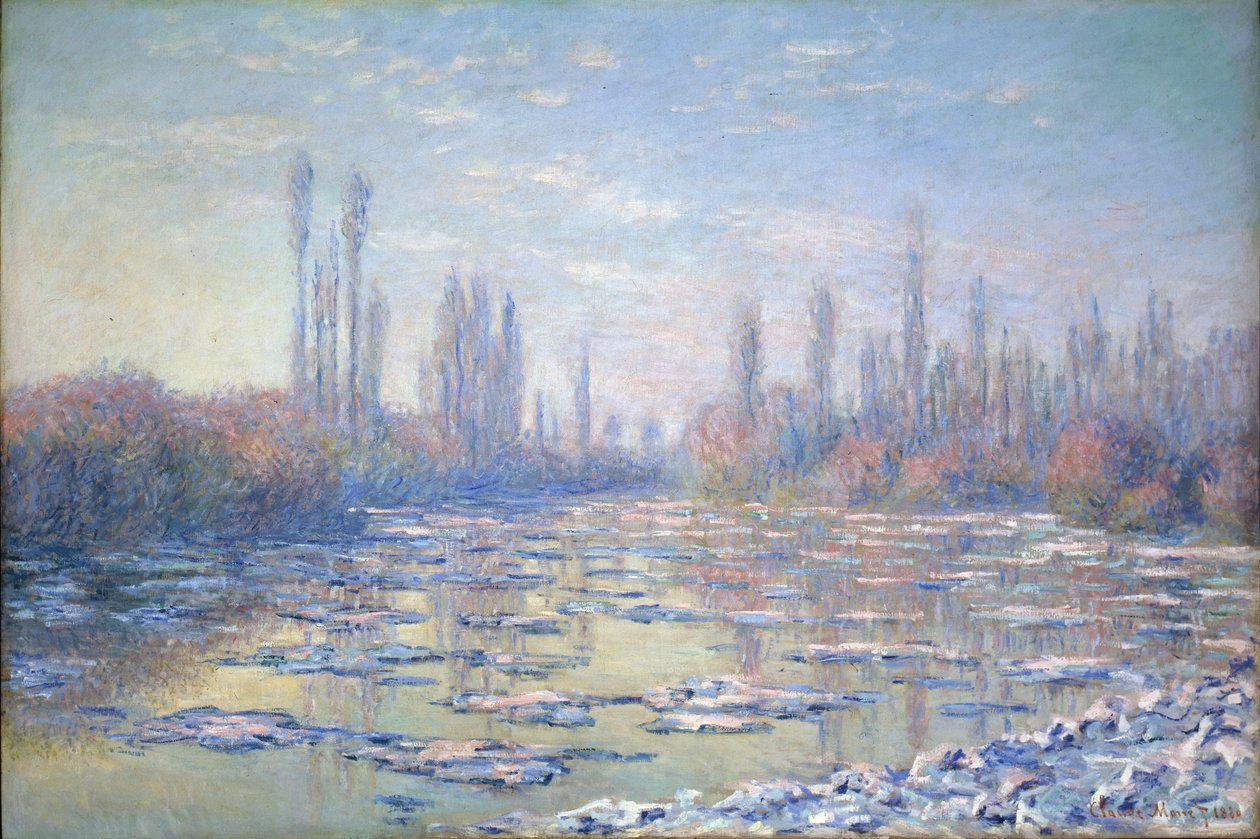 Les Glacons, 1880 da Claude Monet