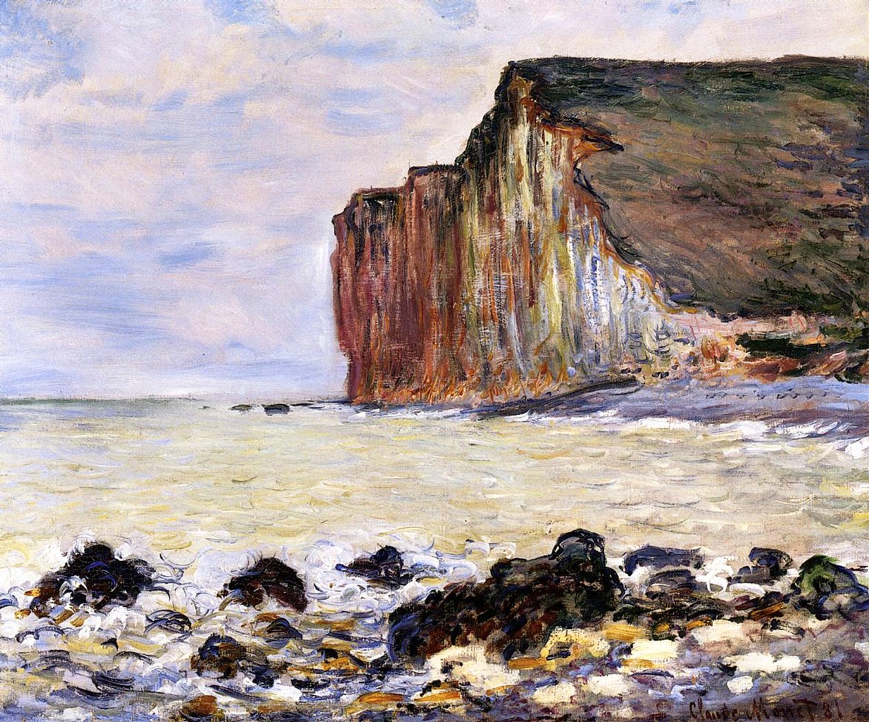 Les Petites Dalles, Pourville, 1881 da Claude Monet