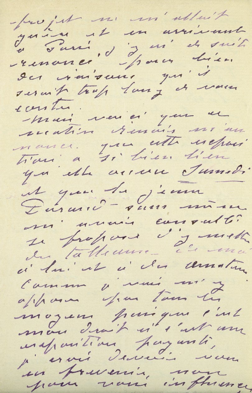 Lettera di Claude Monet a Berthe Morisot, 1888 da Claude Monet