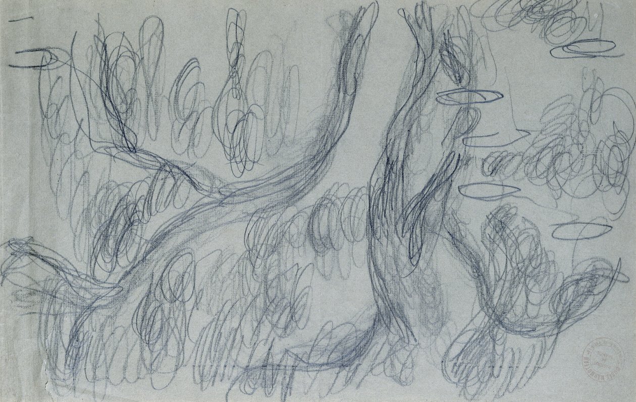 Riflessioni di salici, c.1918 da Claude Monet