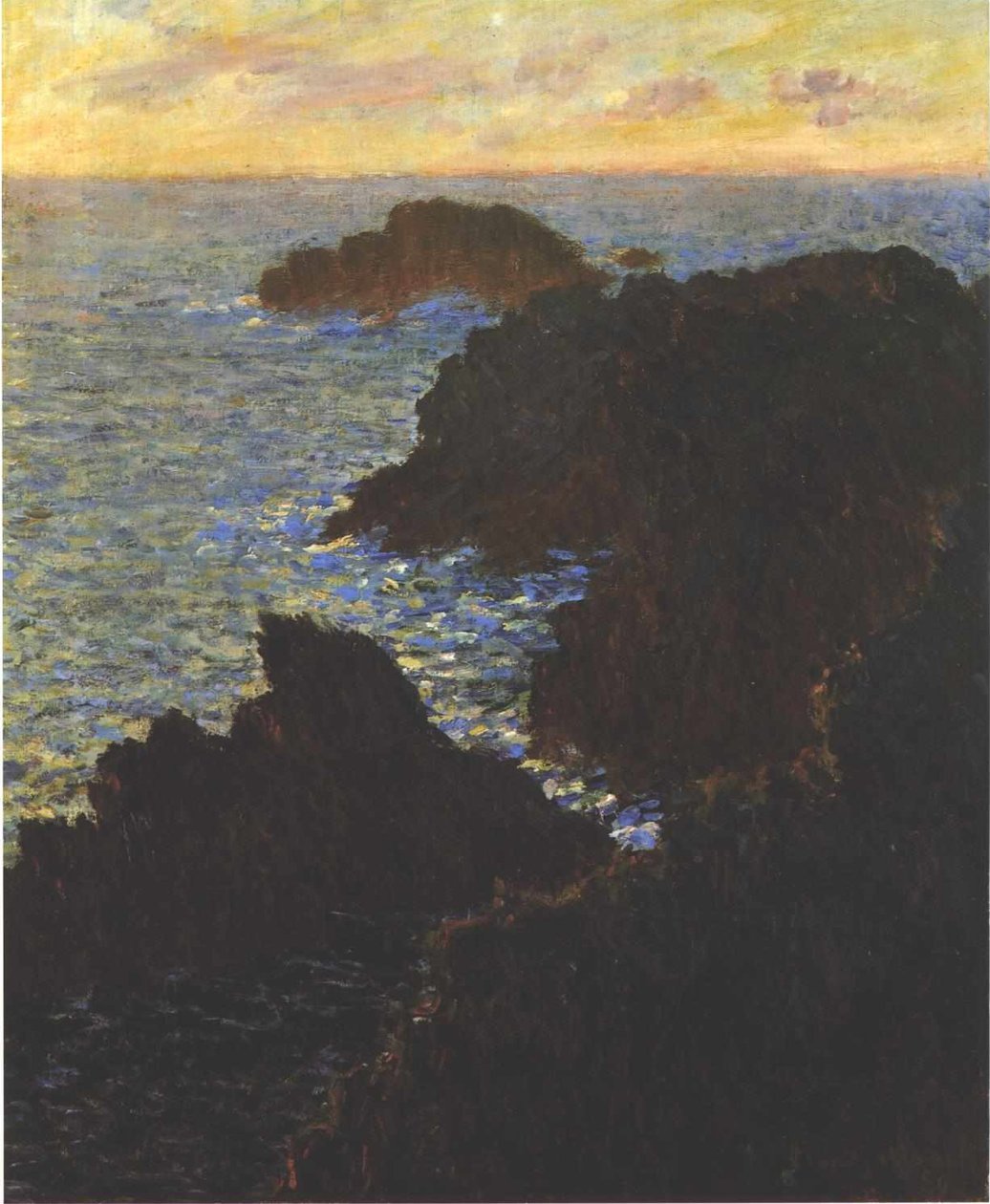 Rocce a Belle-Isle, Port-Domois da Claude Monet
