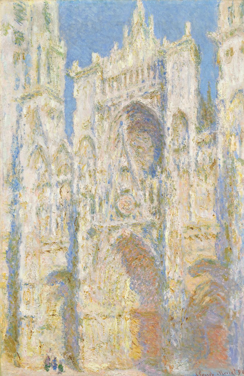 Cattedrale di Rouen, Facciata Ovest, Luce del sole da Claude Monet