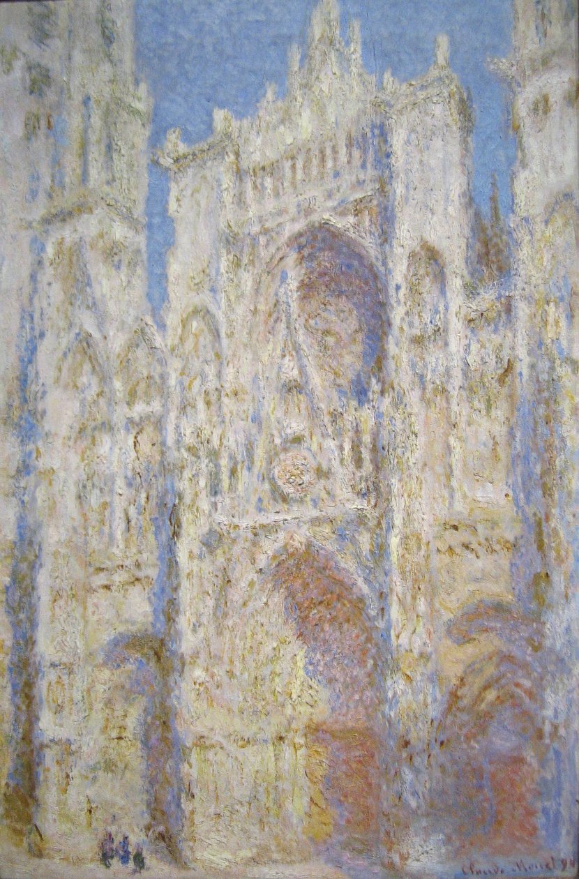 Cattedrale di Rouen, facciata ovest, luce del sole da Claude Monet