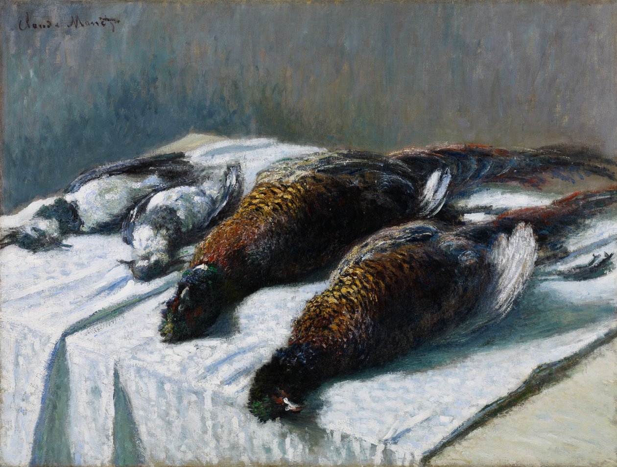 Natura morta con fagiani e pivieri, 1879 da Claude Monet