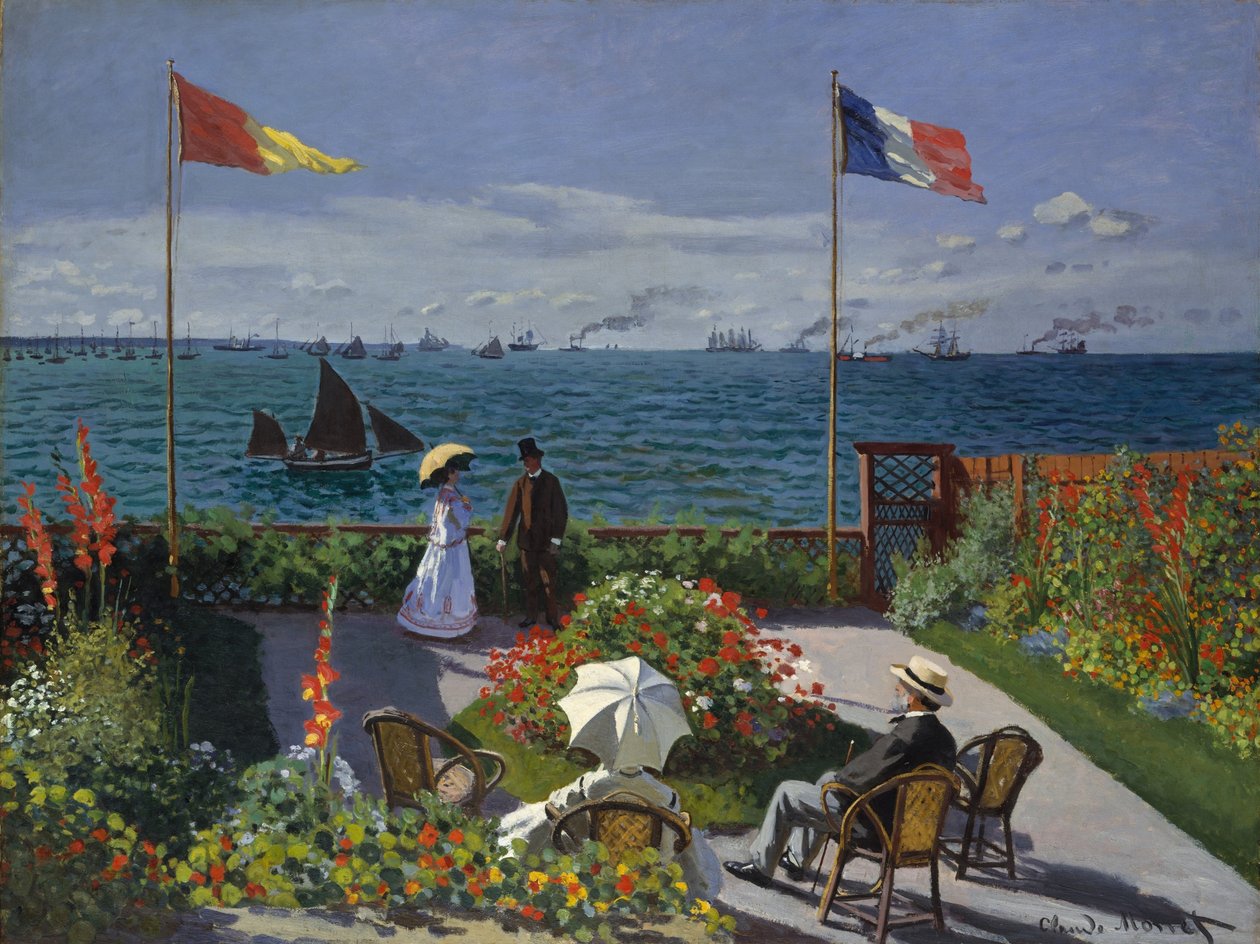 Terrazza a Sainte-Adresse da Claude Monet