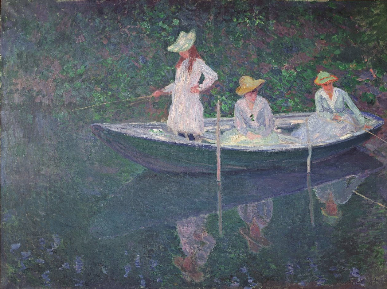 La barca a Giverny, c.1887 da Claude Monet