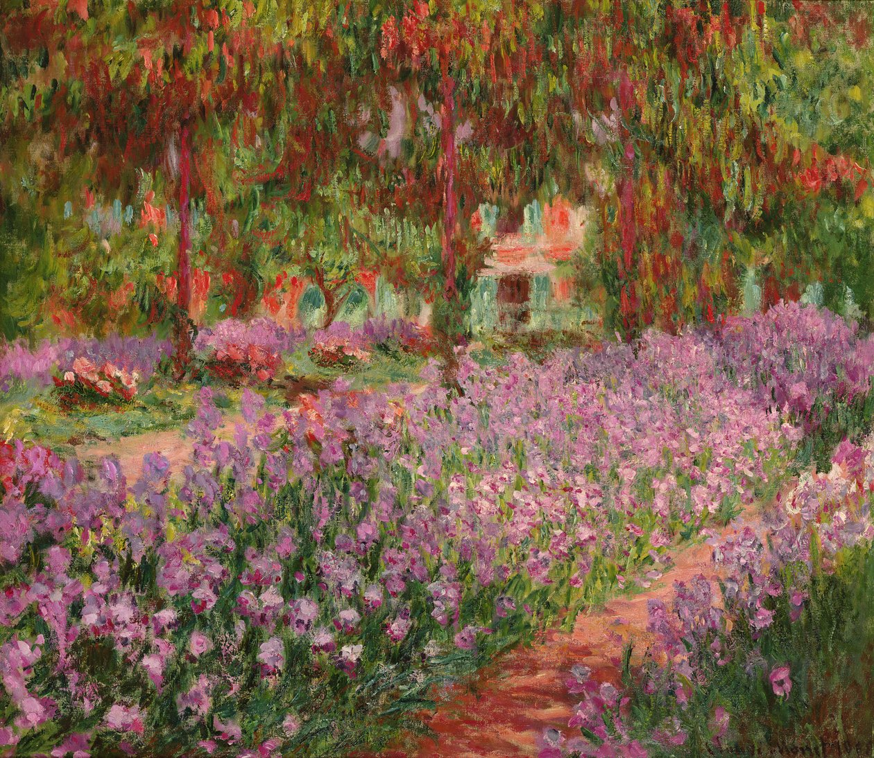 Il giardino a Giverny, 1900 da Claude Monet