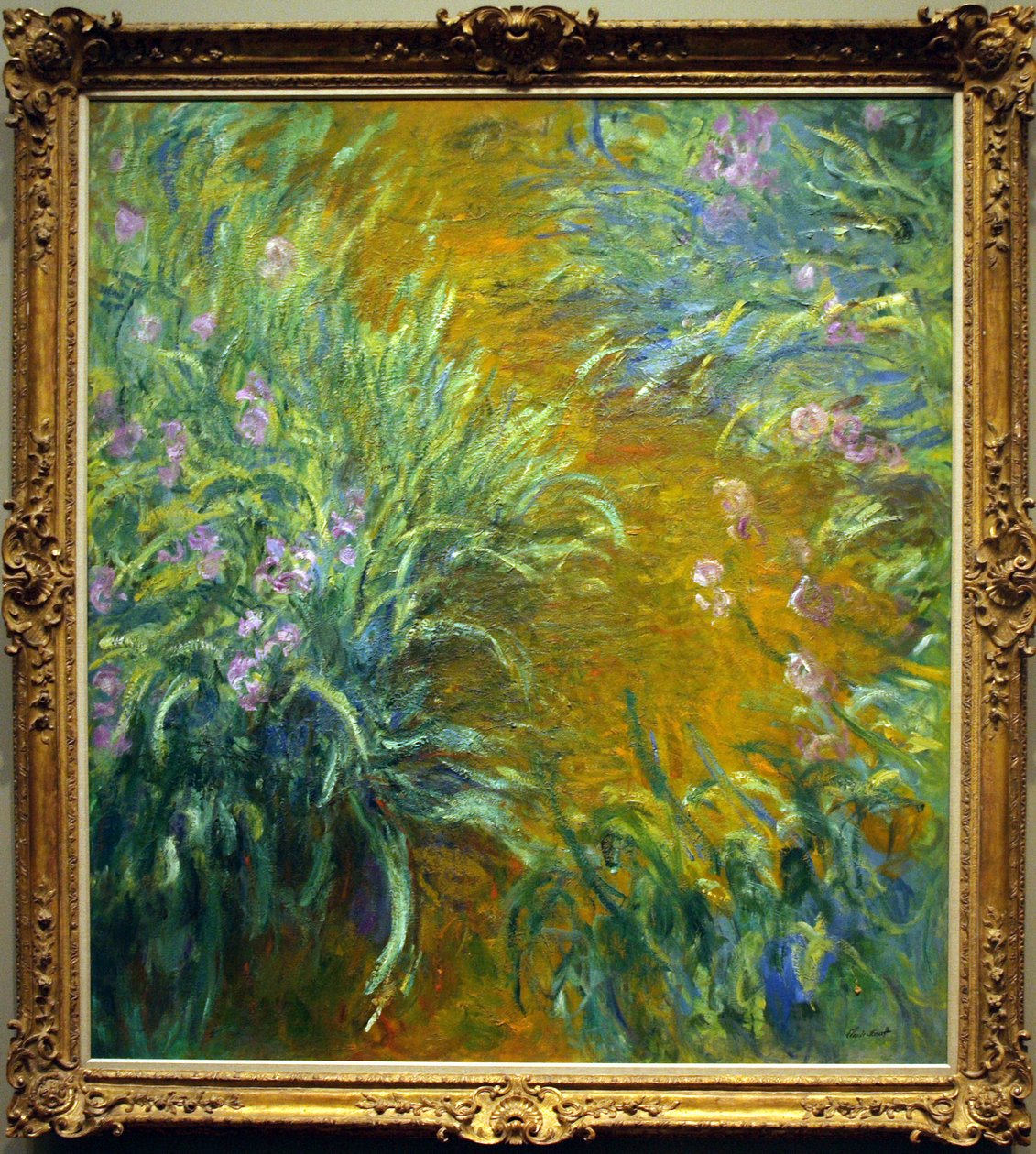 Il sentiero tra gli iris da Claude Monet