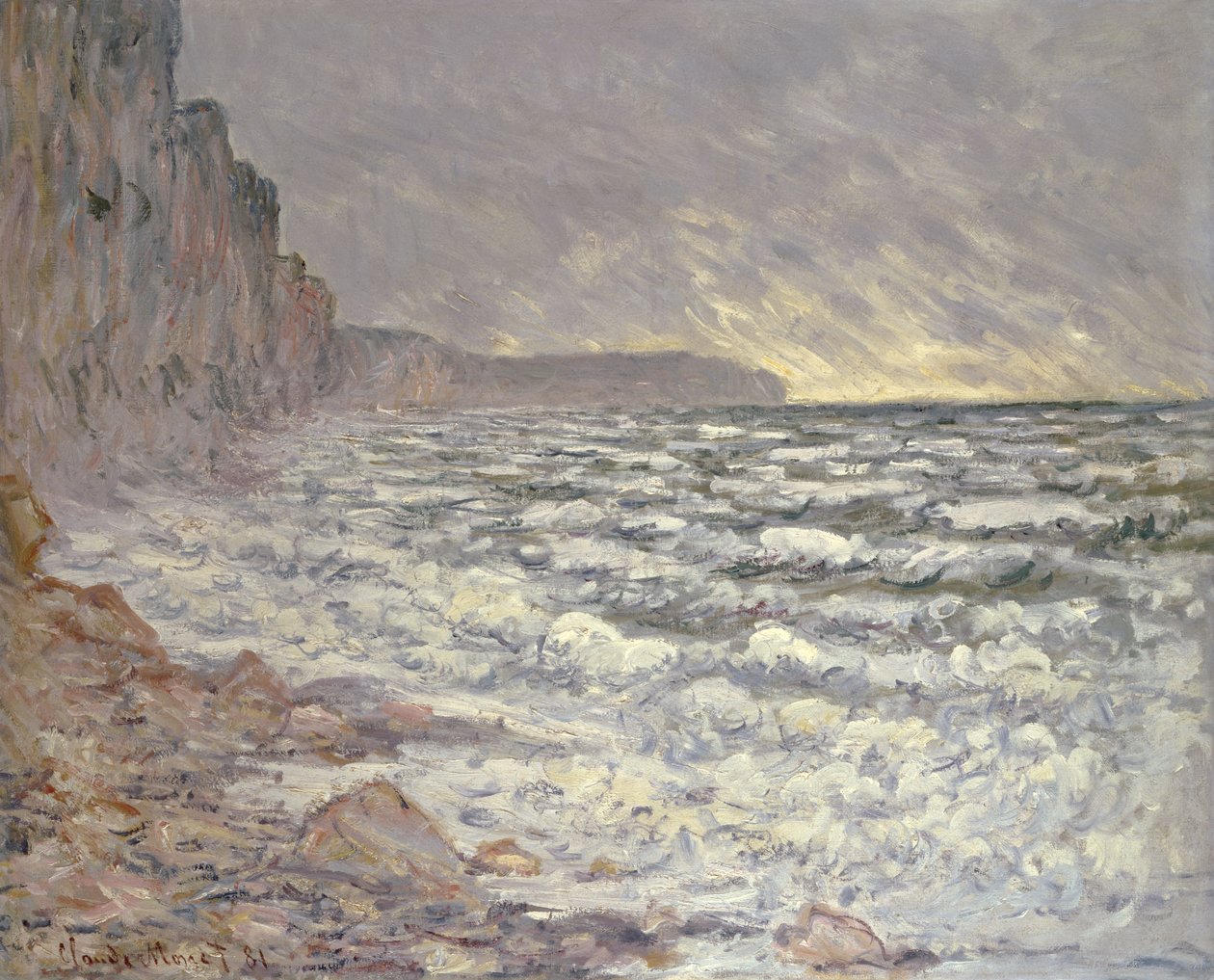 Il Mare a Fecamp, 1881 da Claude Monet