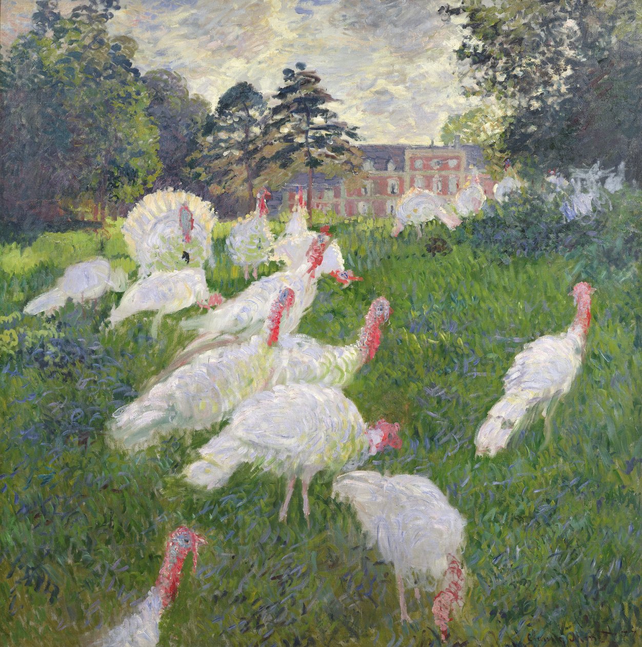 I tacchini al castello di Rottembourg, Montgeron da Claude Monet