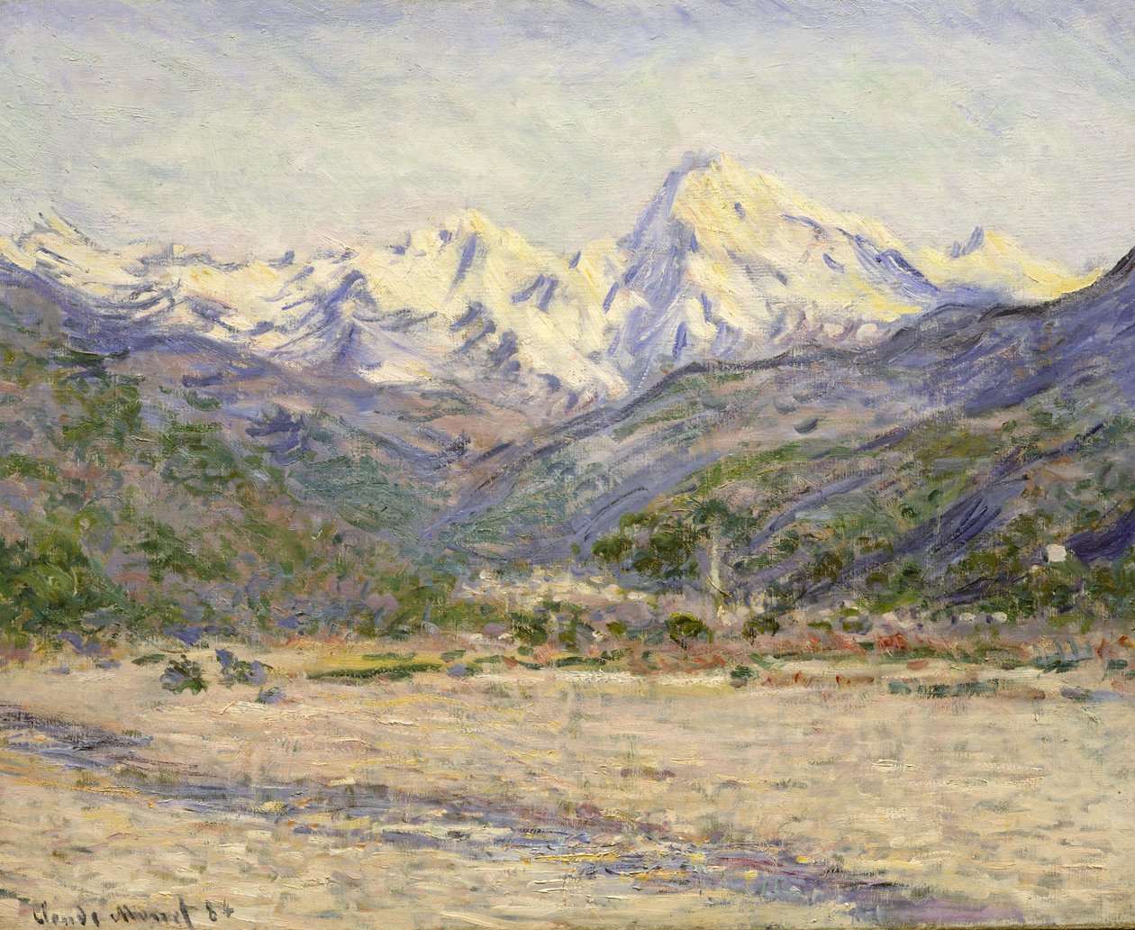 La Valle del Nervia da Claude Monet