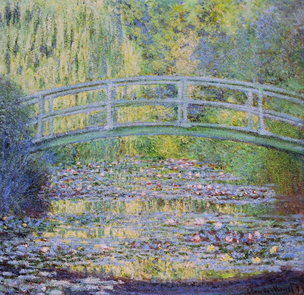 Lo stagno delle ninfee con il ponte giapponese da Claude Monet