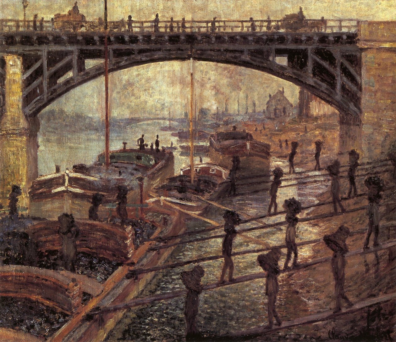Gli scaricatori di carbone da Claude Monet