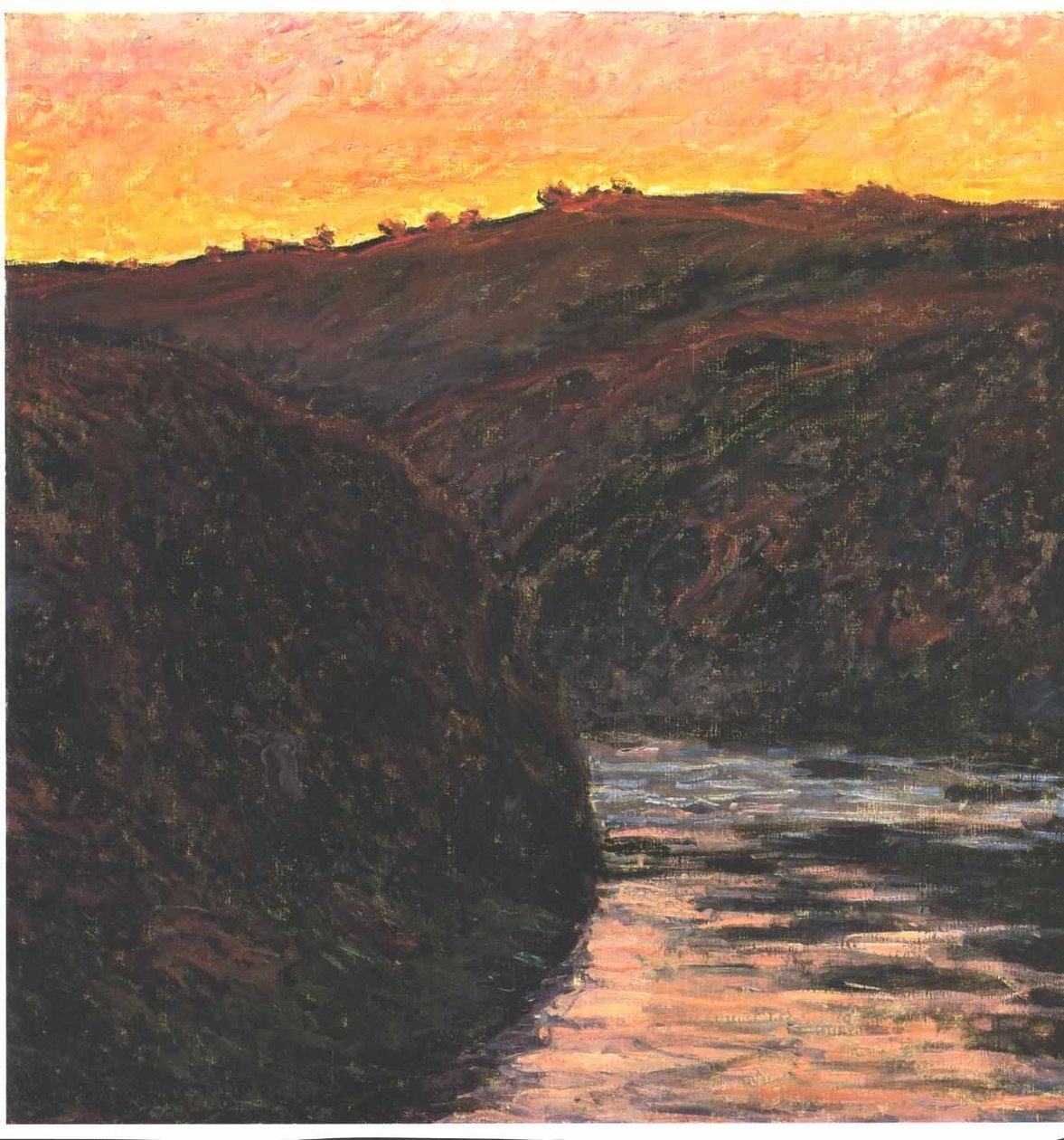 Valle della Creuse al tramonto da Claude Monet